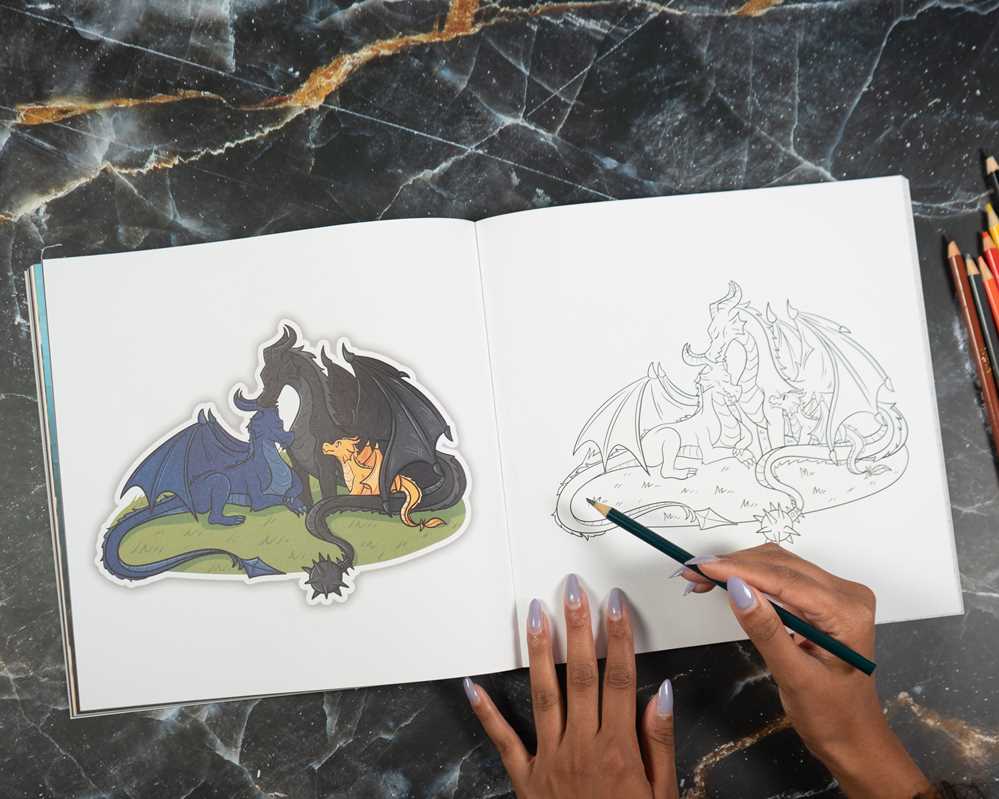Fourth Wing Coloring Book