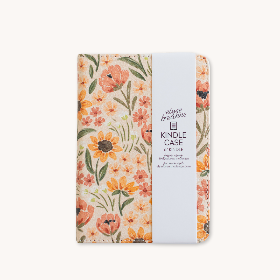 Sunny Poppies Kindle Case