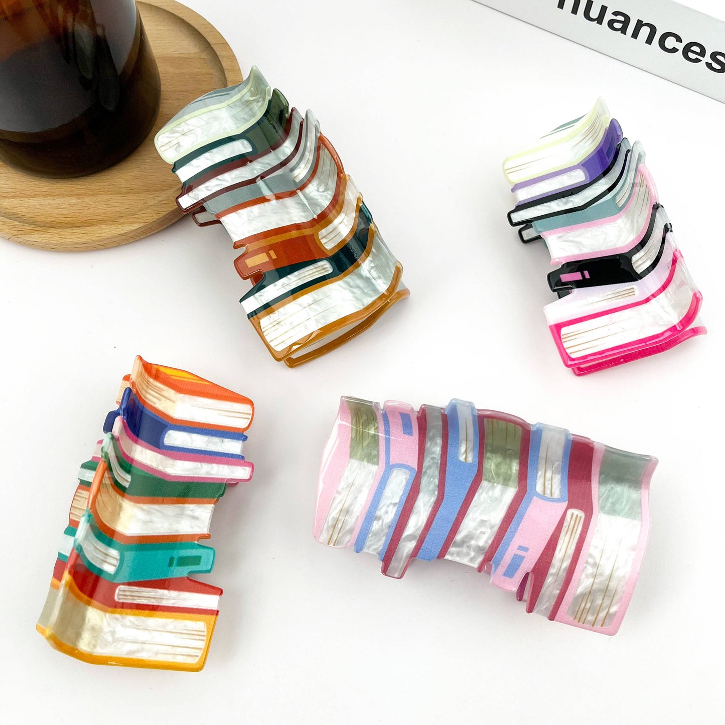 3.7'' Book Hair Clip: A