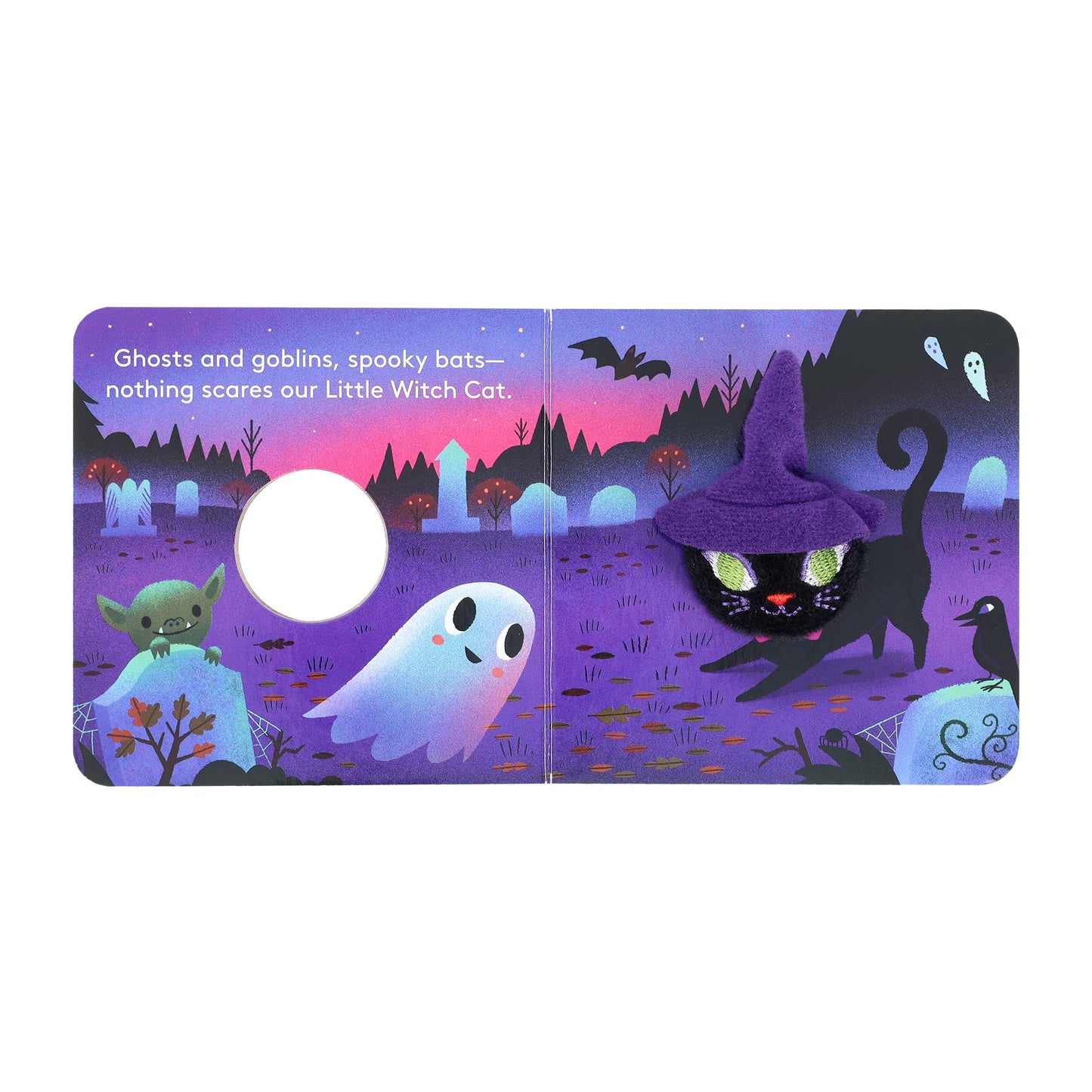Little Witch Cat: Finger Puppet Book