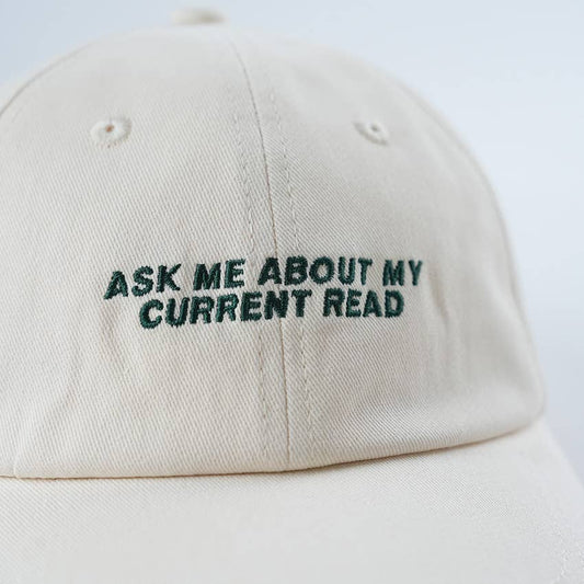 Ask me About my Current Read Hat