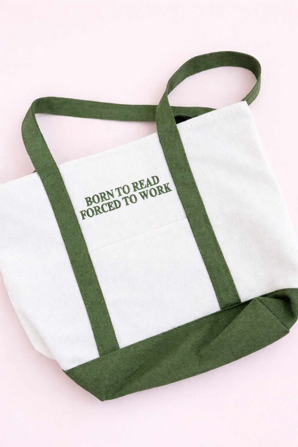 Bookish Mini Tote - Born to Read Forced to Work