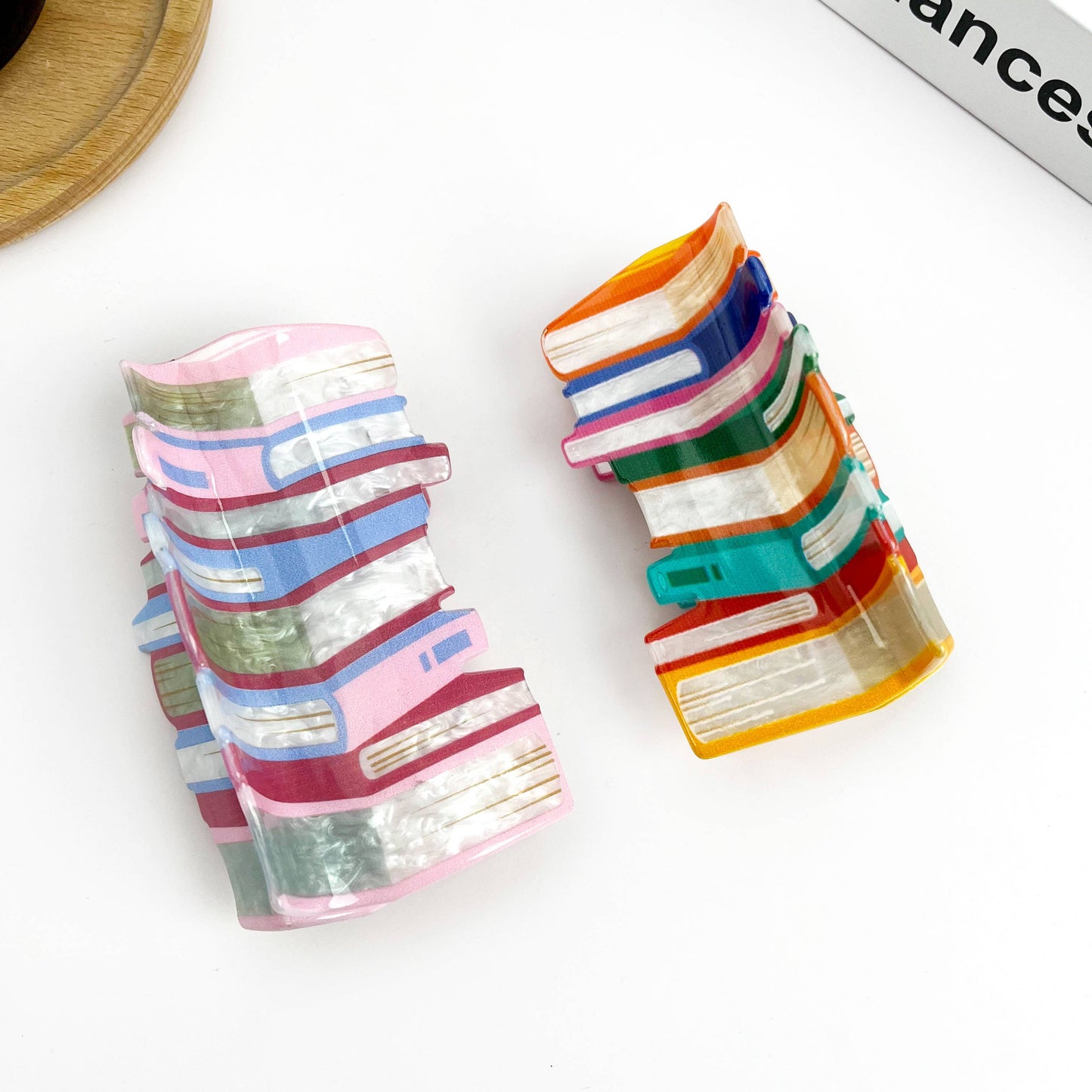 3.7'' Book Hair Clip: A