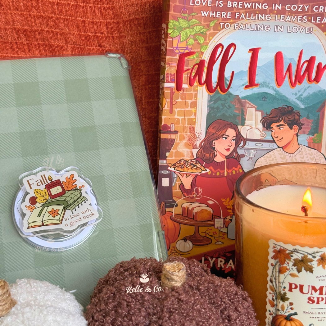 Fall books kindle grip, bookish gifts, pumpkins, kindle Grip: Make it Magsafe