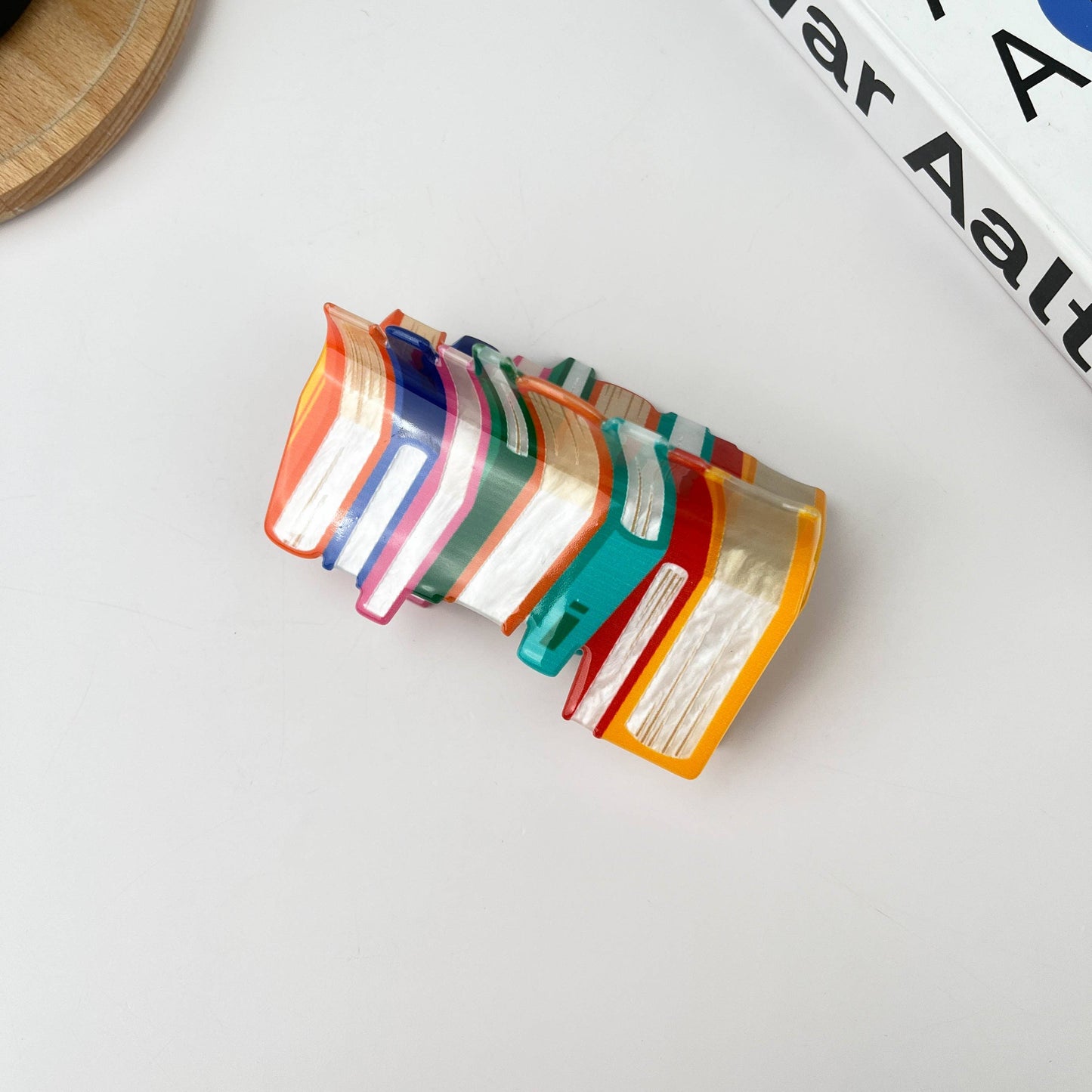 3.7'' Book Hair Clip: A
