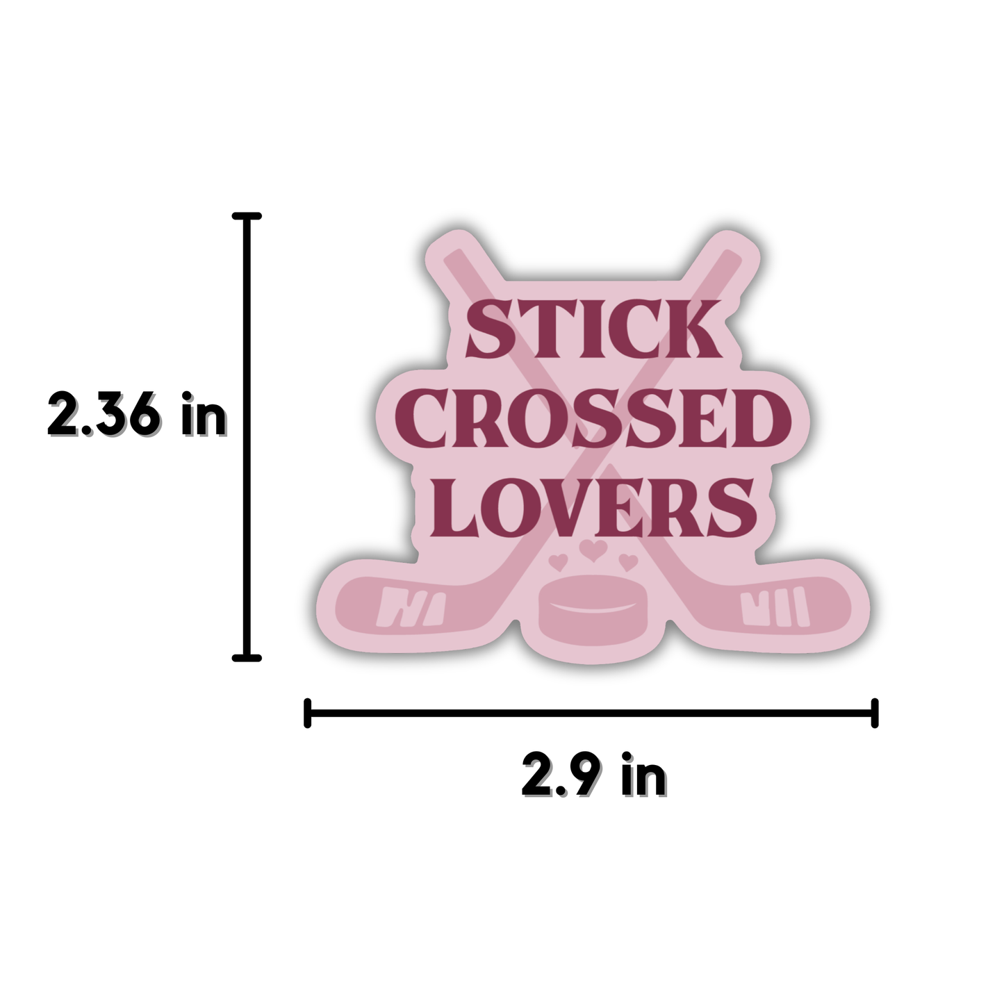 Stick Crossed Lovers Sticker