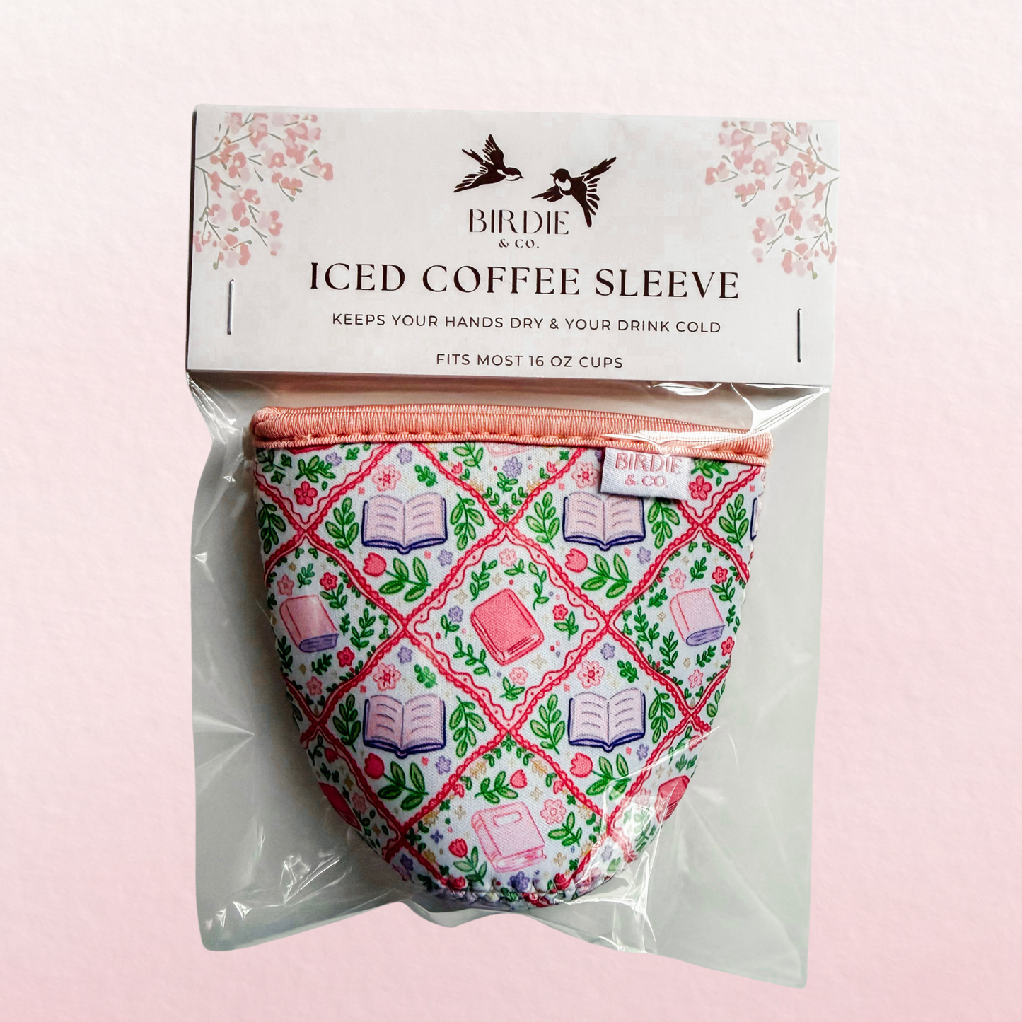 Bookish Garden Iced Coffee Sleeve